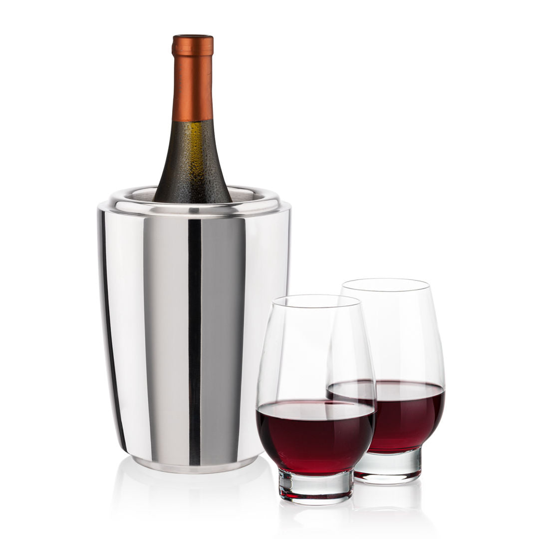 Pescara Wine Cooler & Glenarden Stemless Wine Set