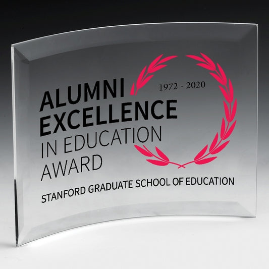 4 Colour Process Curved Standing Award