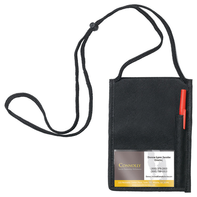 Networker Non-Woven Econo 5 Function Tradeshow Badgeholder and Neck Wallet