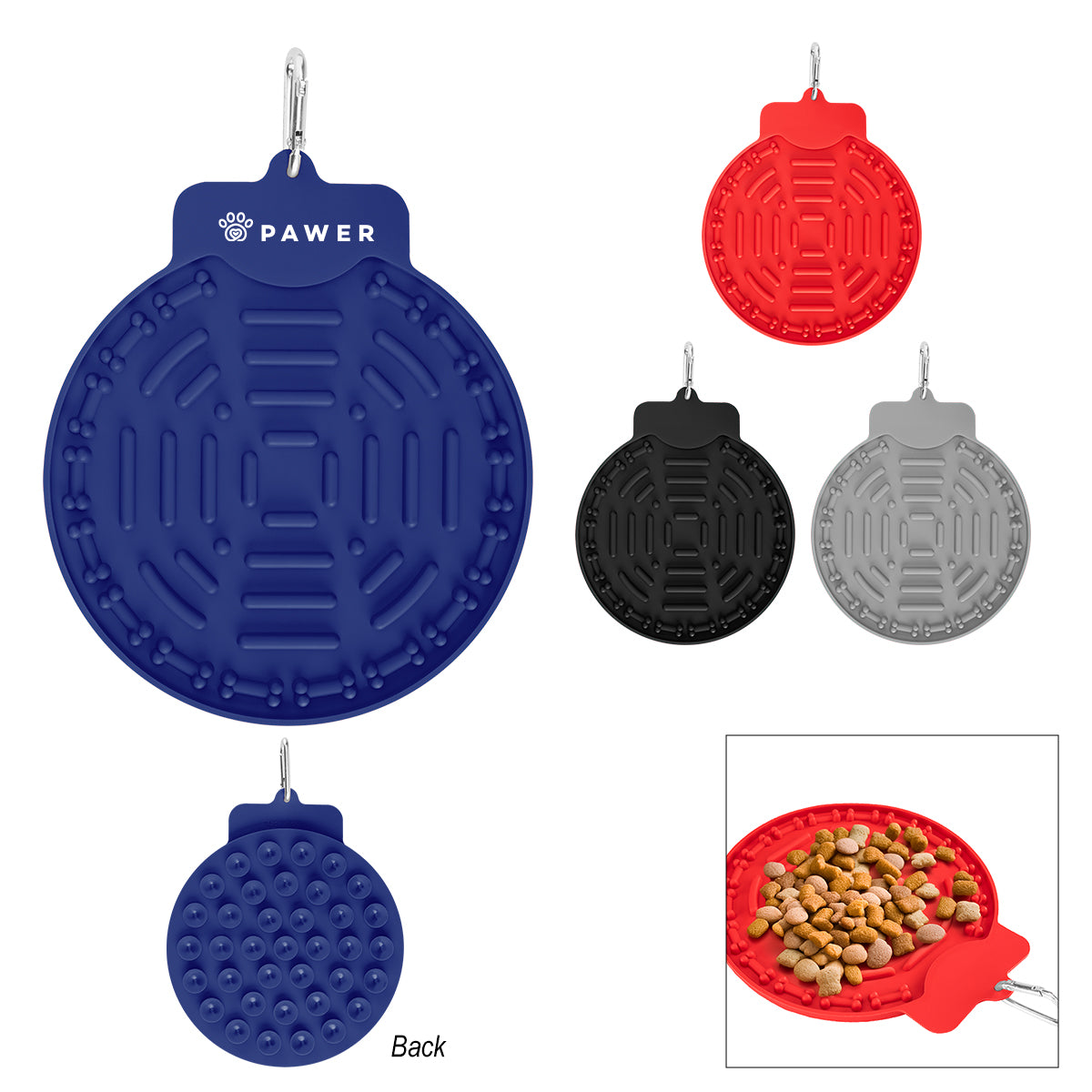 BLACK Silicone Pet Lick Food Mat