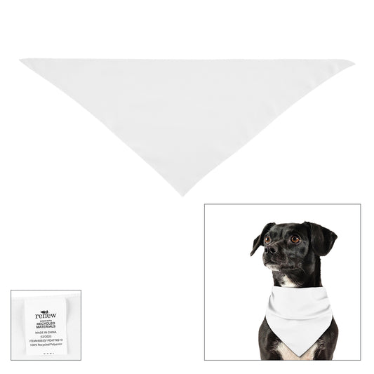 Full Color Small Triangle rPET Pet Bandana