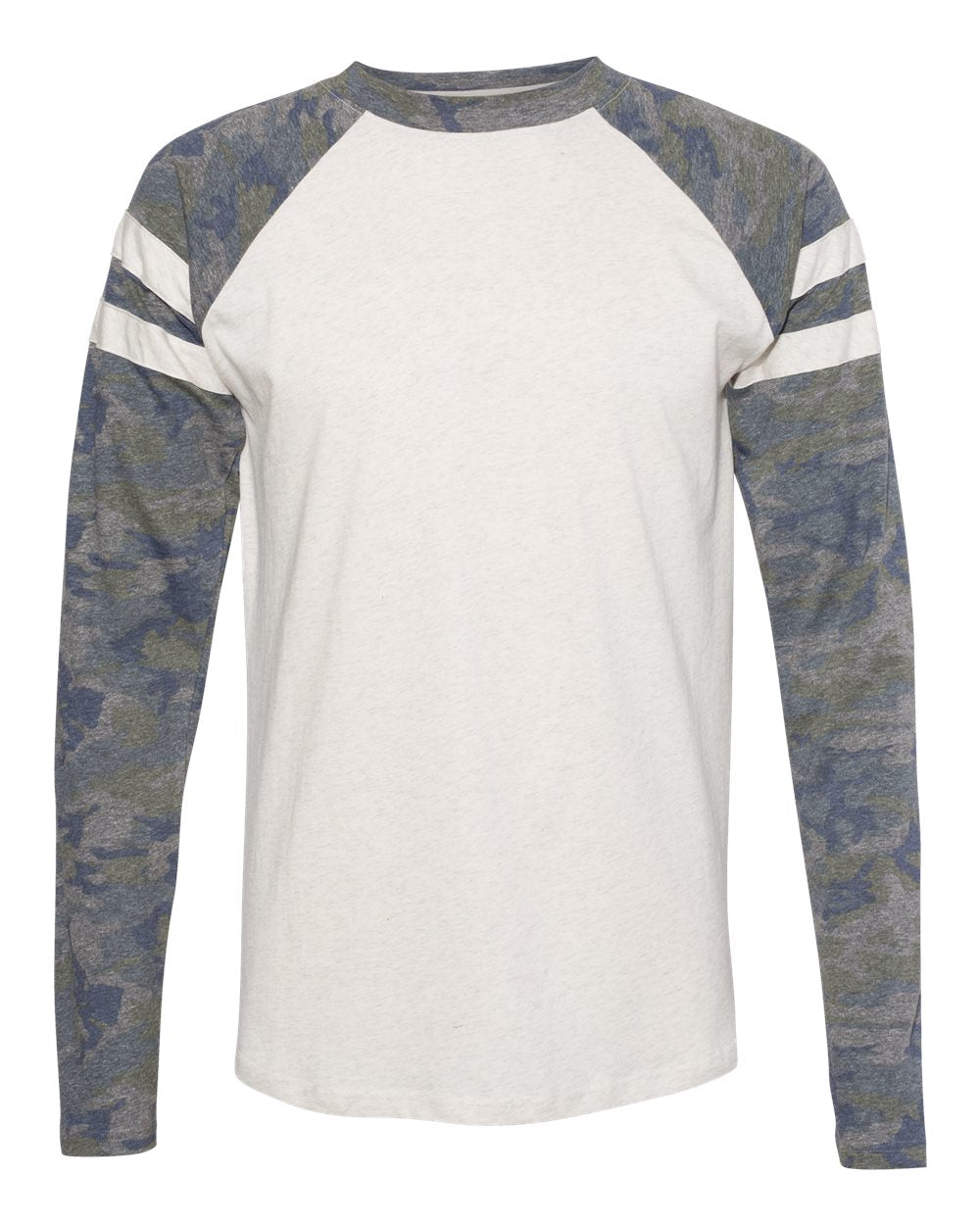 Unisex Fine Jersey Mash Up Long Sleeve Tee - 6934