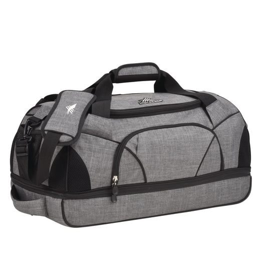 Front View of Gray High Sierra® 24" Crunk Cross Sport Duffel Bag