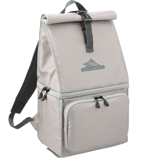 Gray High Sierra 12 Can Backpack Cooler