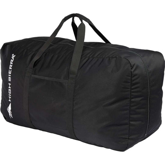 Front View of Black High Sierra Recycled Hi-Ton Duffle