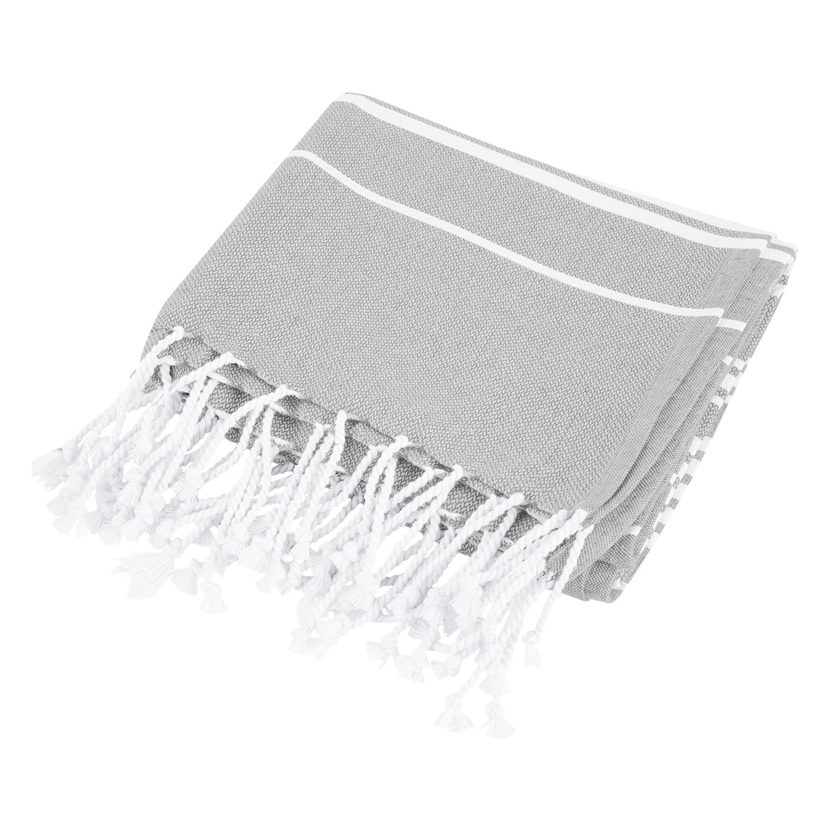 Recycled Beach Blanket With Tassel Fringe