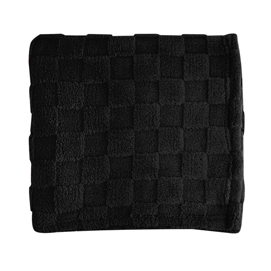 rPET Checkered Sherpa Blanket