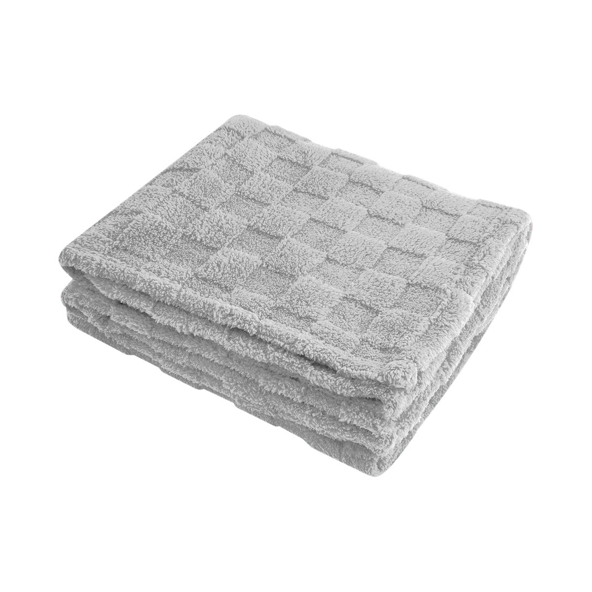 rPET Checkered Sherpa Blanket