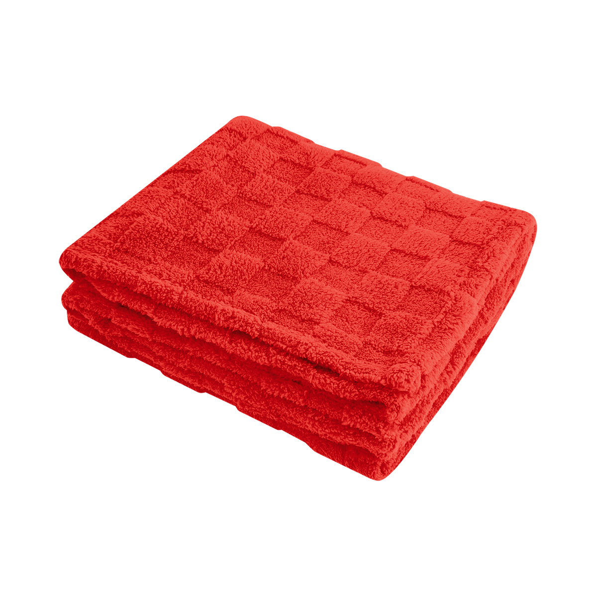 rPET Checkered Sherpa Blanket