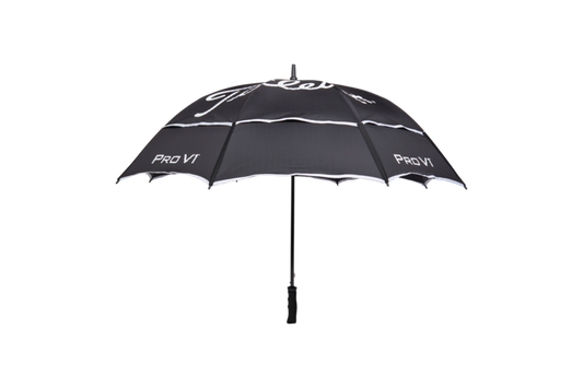 Titleist Tour Double Canopy Umbrella - Black/White