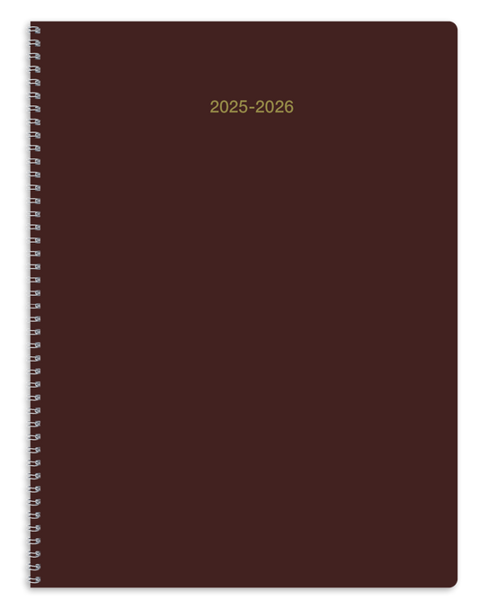 Front View of Black Triumph® Calendars Academic Monthly Planner