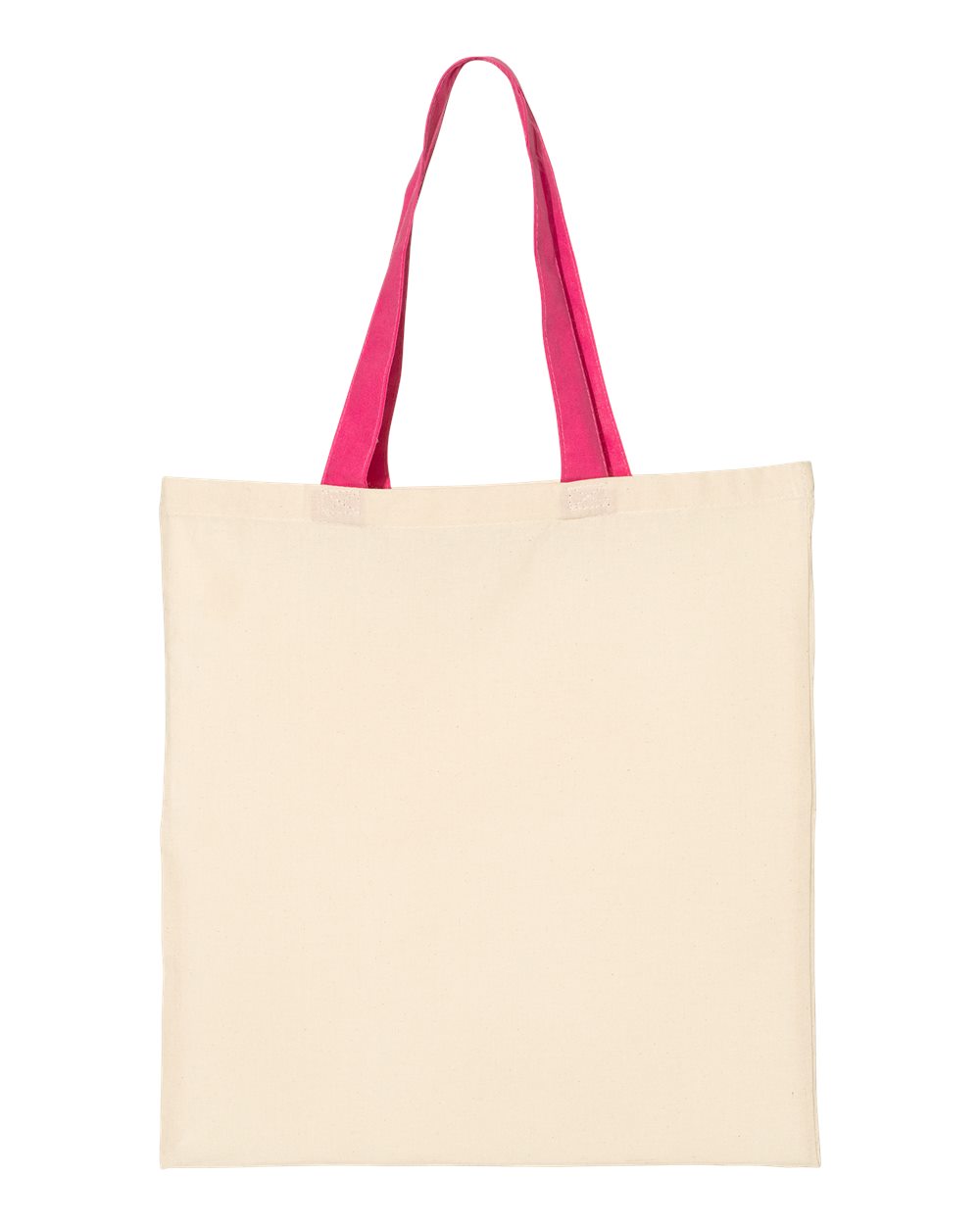 Economical Tote with Contrast-Color Handles - QTB6000