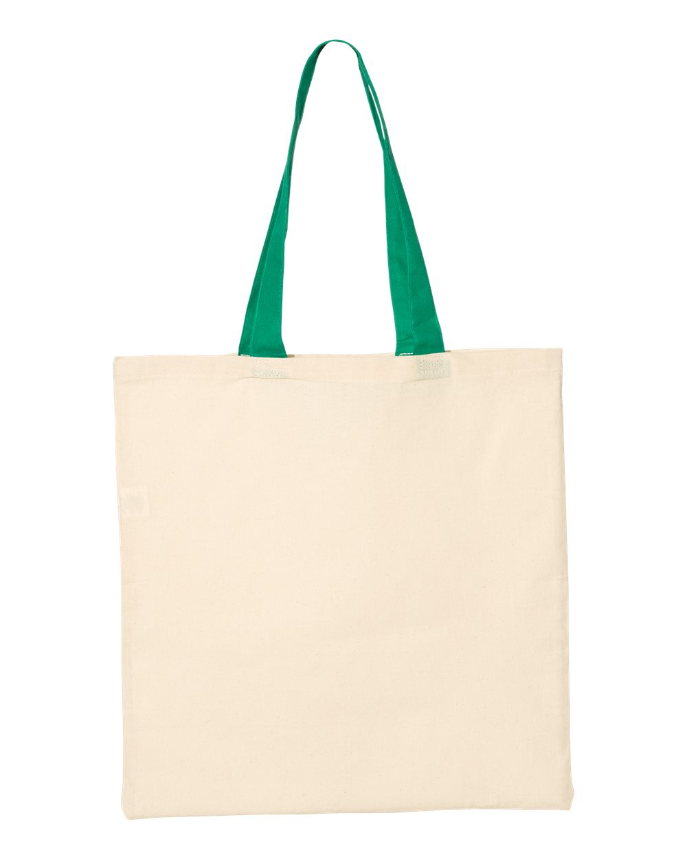 Economical Tote with Contrast-Color Handles - QTB6000