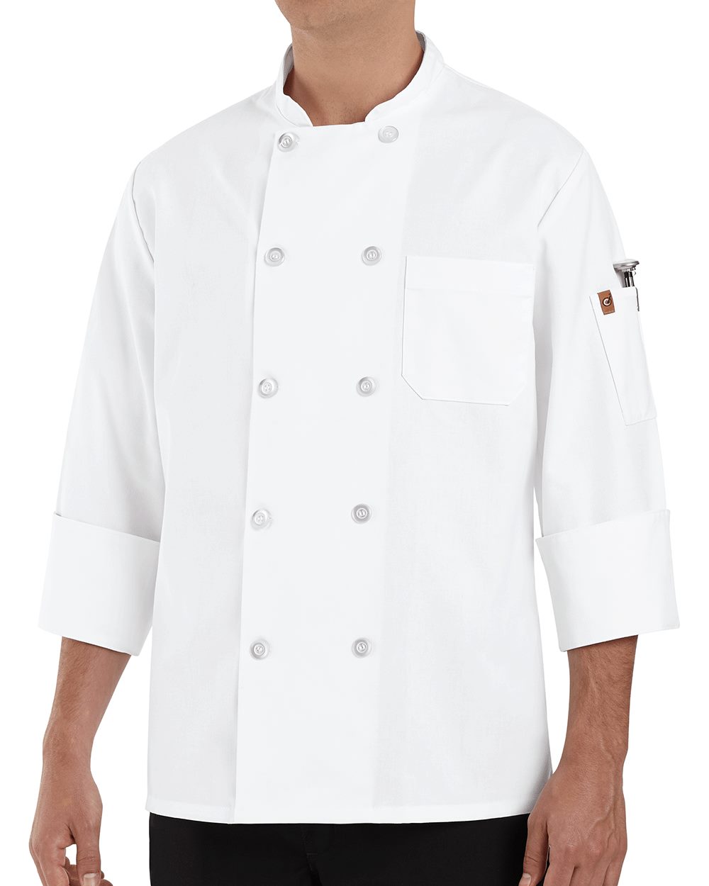 Ten Pearl Button Chef Coat - 0415