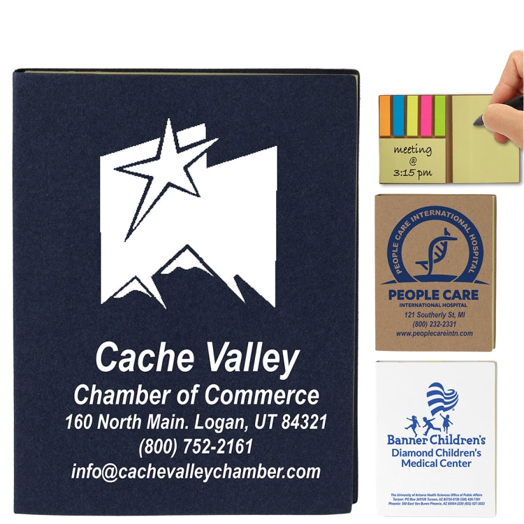 “LOOMIS” Small Eco Inspired Cover Sticky Notes & Flags