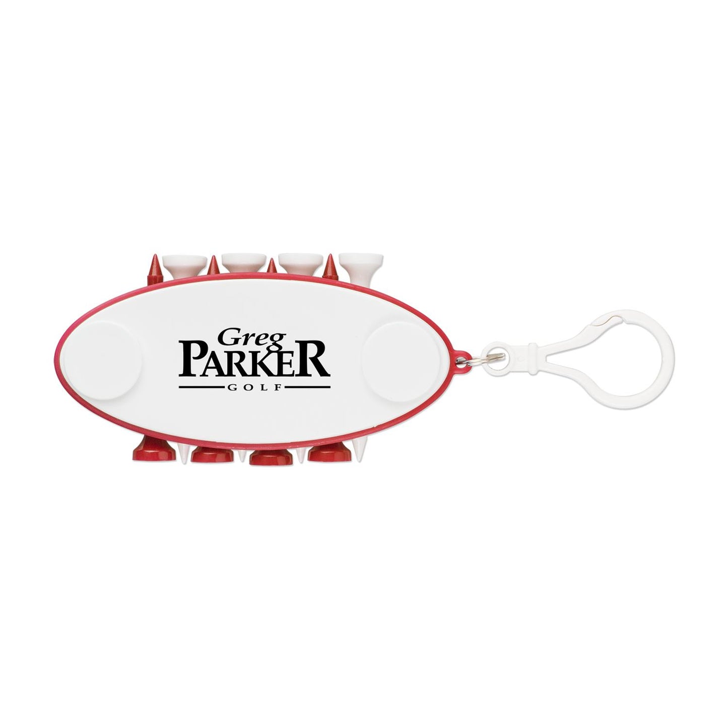 10 Piece Golf Tee Set Keychain