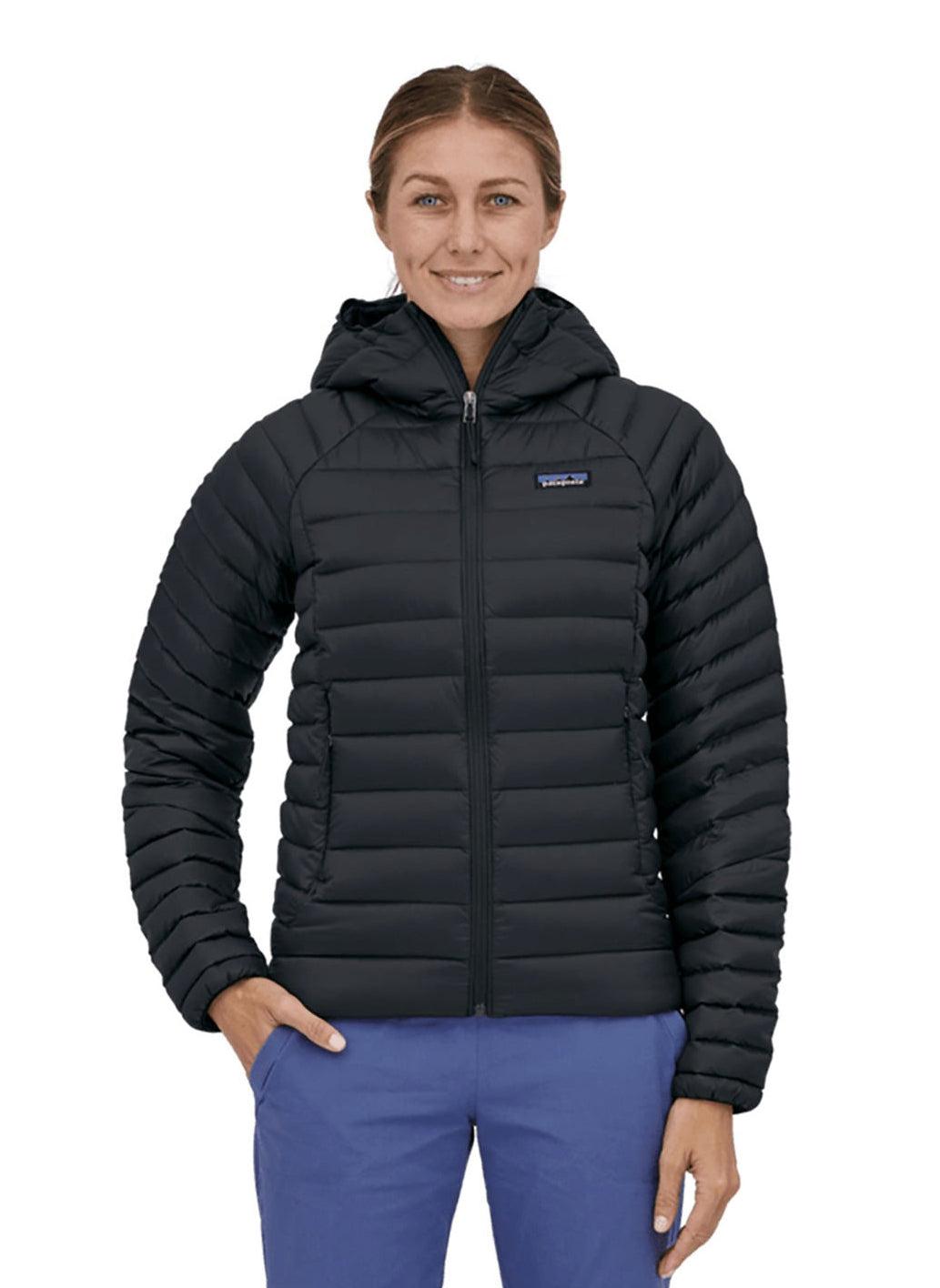 Patagonia Women's Down Sweater Hoodie - Black - XXS