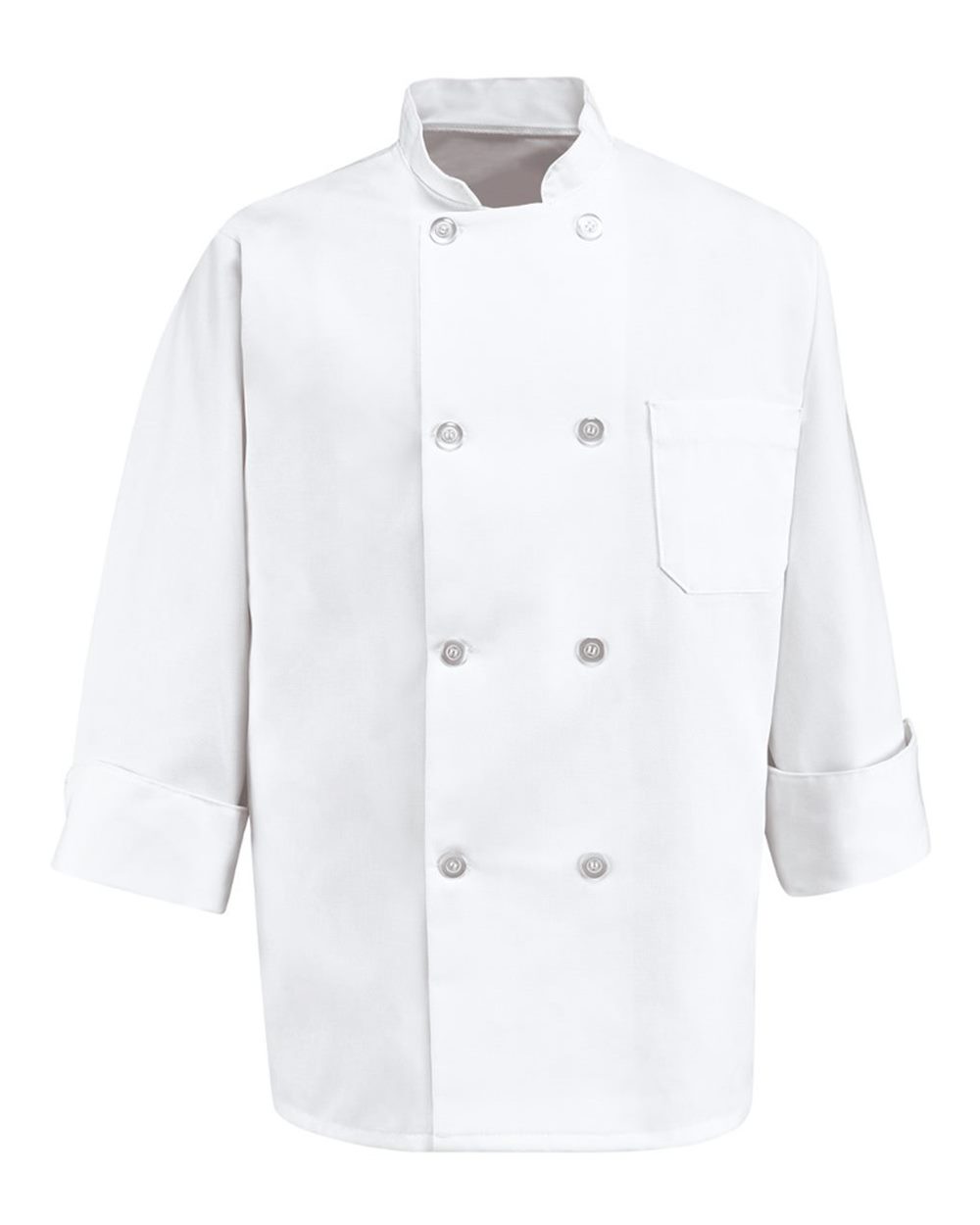 Eight Pearl Button Chef Coat - Tall Sizes - 0403T