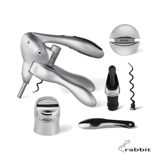 rabbit® 6-PC Wine Tool Kit - Silver