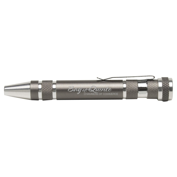 "Great Eight" 8 Bit Metal Screwdriver Tool Kit with Metal Clip