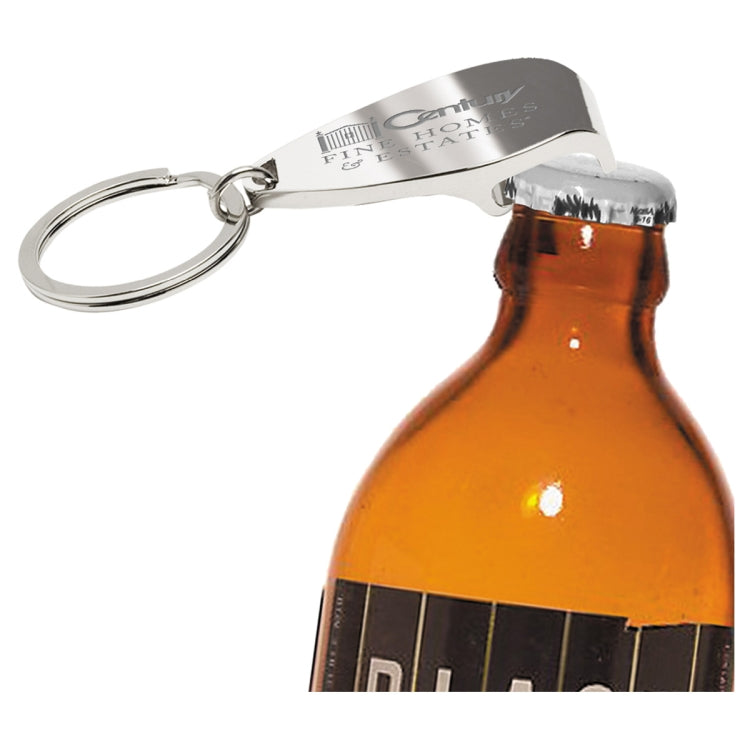 "Elite" Laser Engraved Metal Bottle Opener Keyholder