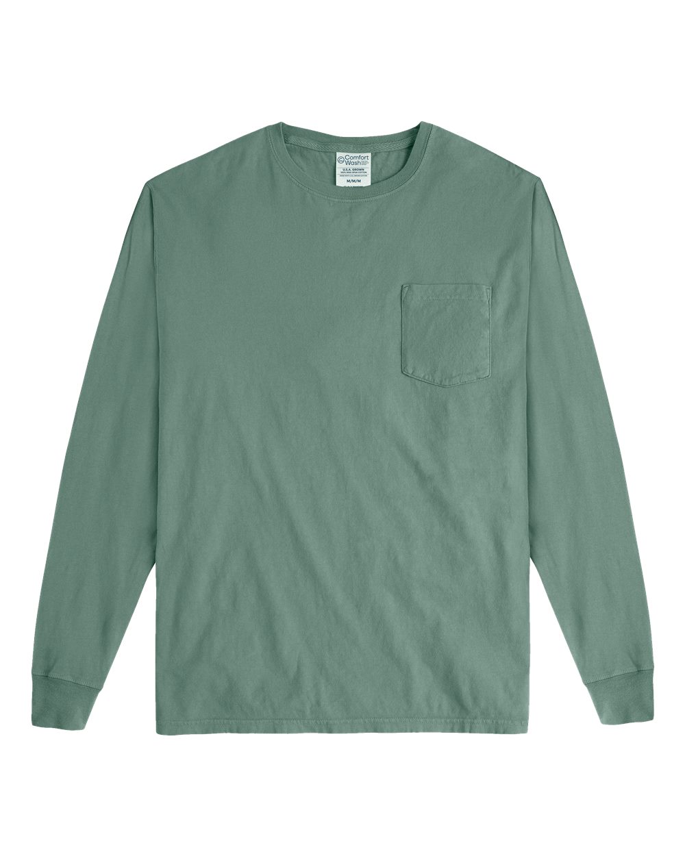 Unisex Garment-Dyed Long Sleeve T-Shirt With a Pocket - GDH250