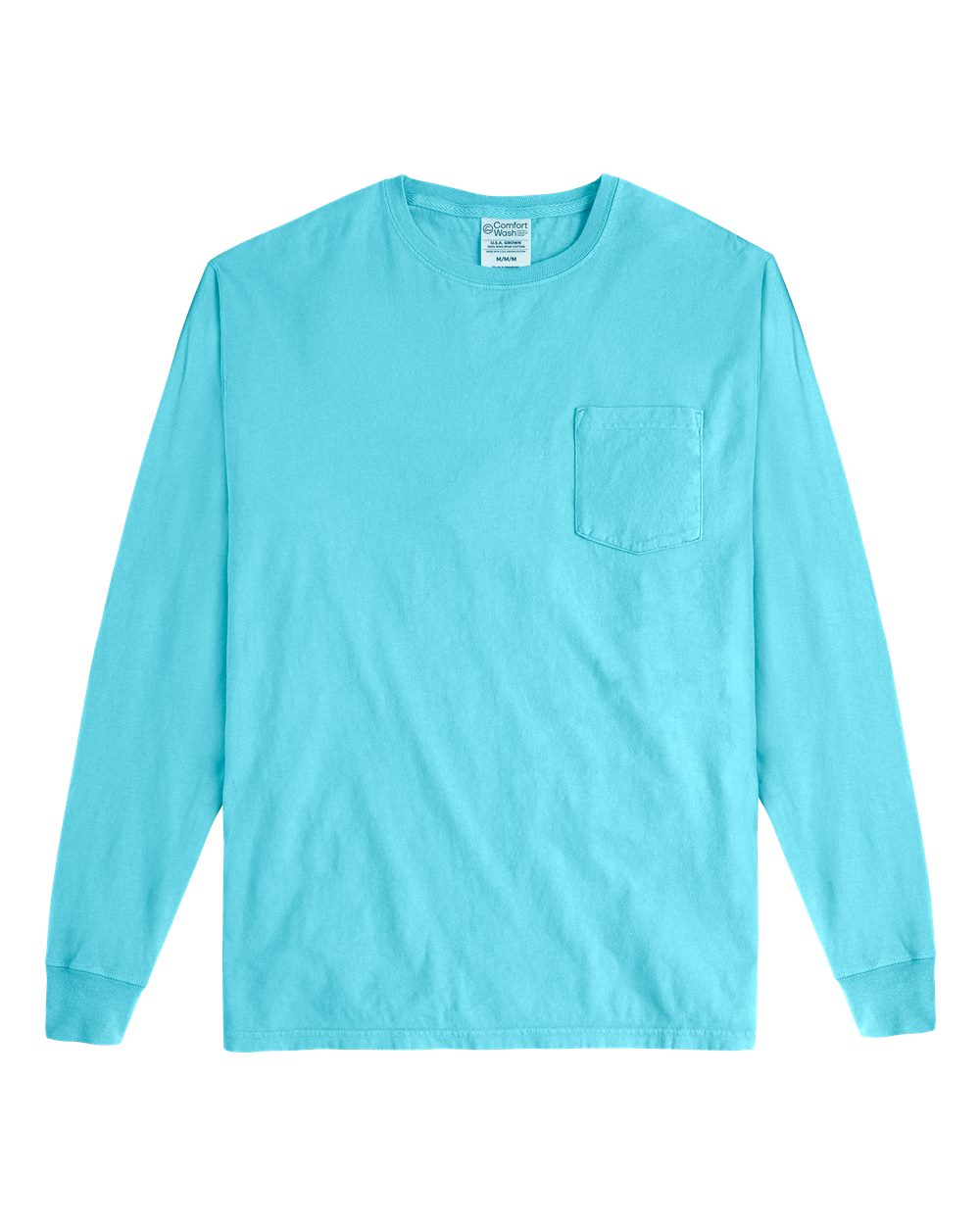 Unisex Garment-Dyed Long Sleeve T-Shirt With a Pocket - GDH250