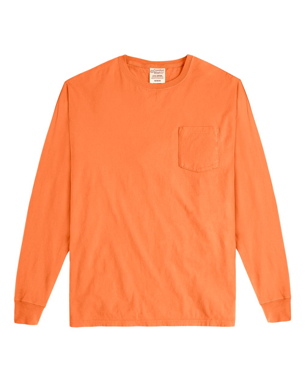 Unisex Garment-Dyed Long Sleeve T-Shirt With a Pocket - GDH250