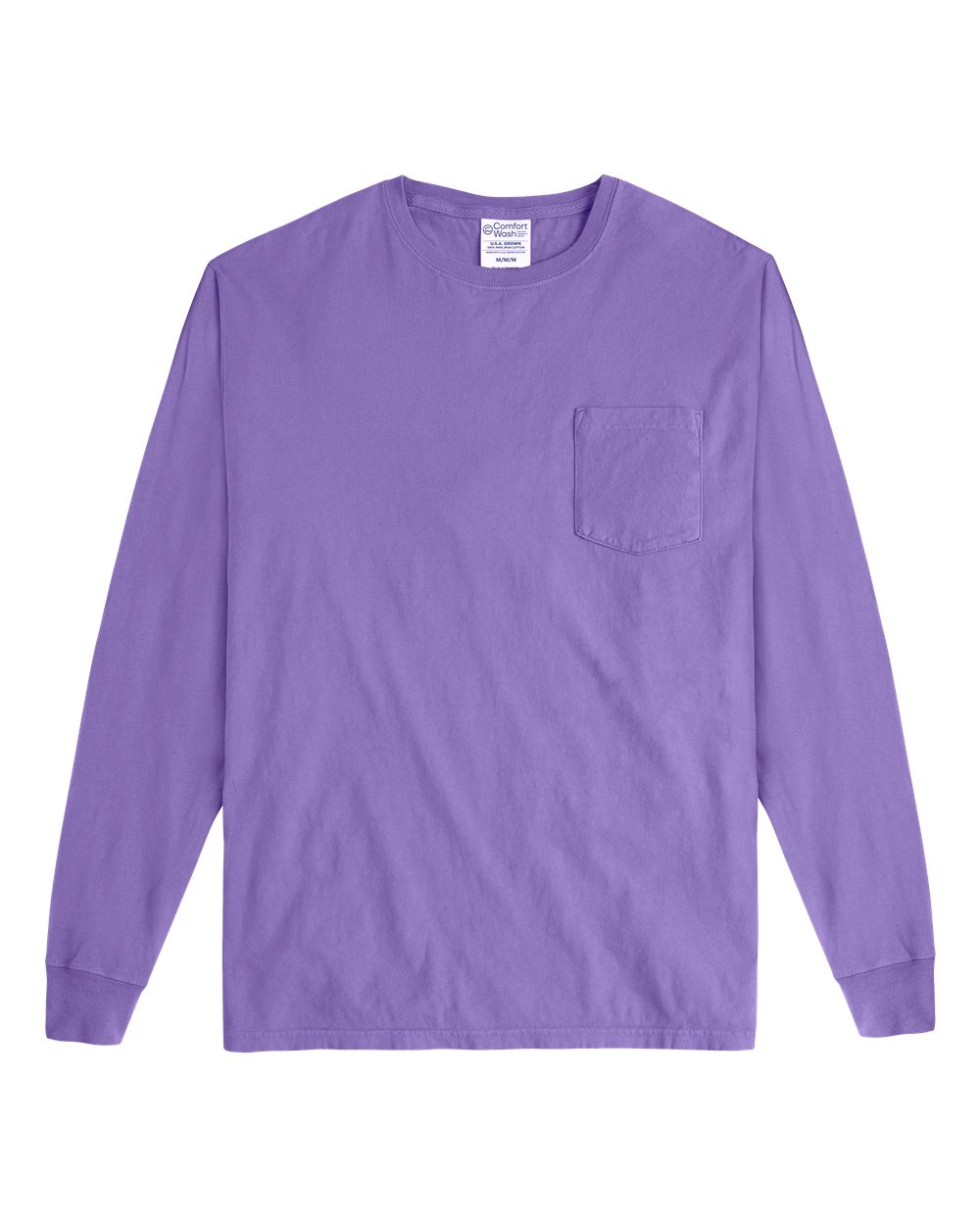 Unisex Garment-Dyed Long Sleeve T-Shirt With a Pocket - GDH250