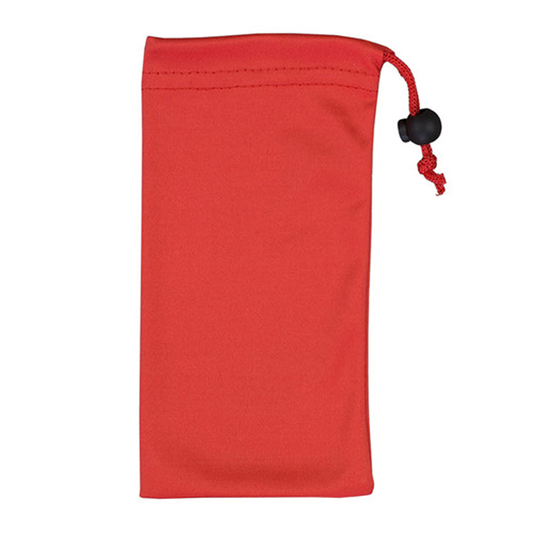 Mobile Tech Metal Power Bank Charging Kit in Microfiber Cinch Pouch Components inserted into Zipper