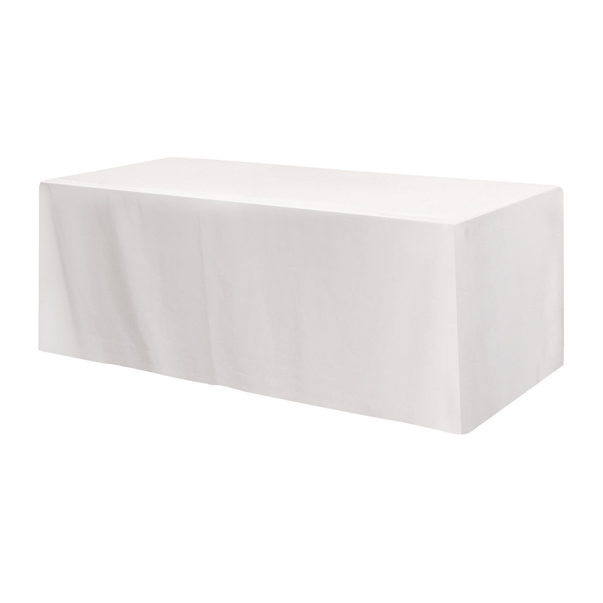 Fitted Poly/Cotton 4-sided Table Cover - Fits 8' Standard Table