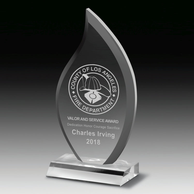 Multi-Faceted Acrylic Award (5" x 9 1/2" x 3/4") - 4 Color Process