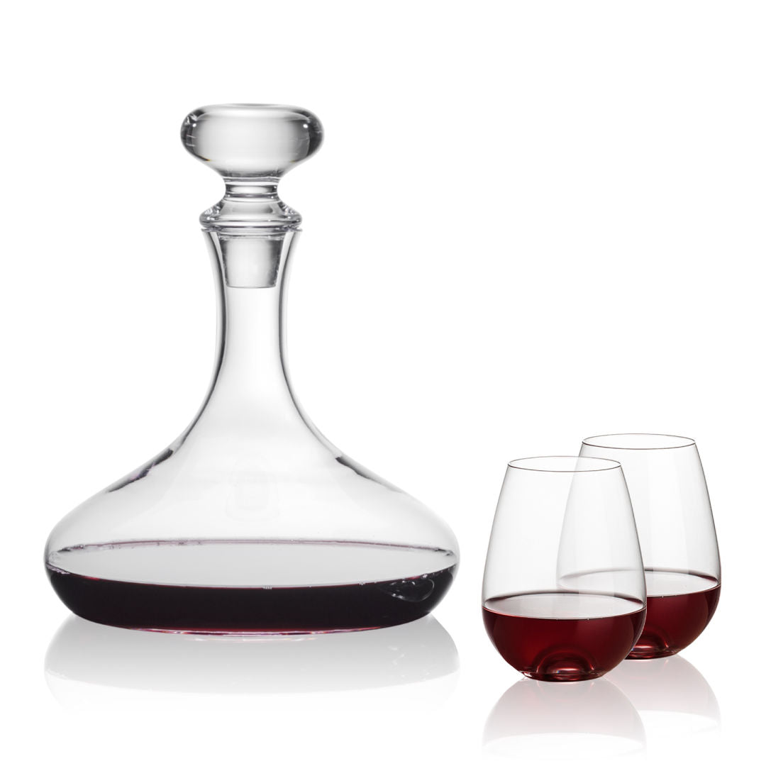 Stratford Decanter & Edderton Stemless Wine