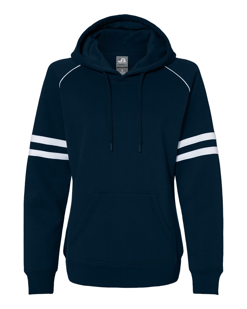 Women's Varsity Fleece Piped Hooded Sweatshirt - 8645