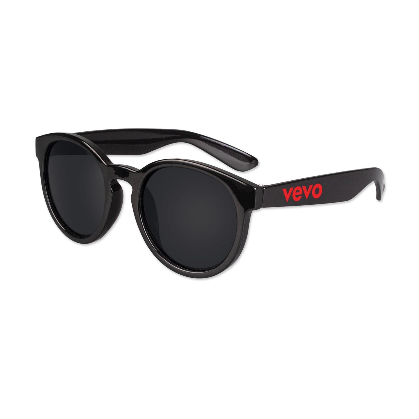Black Round Lens Black Sunglasses