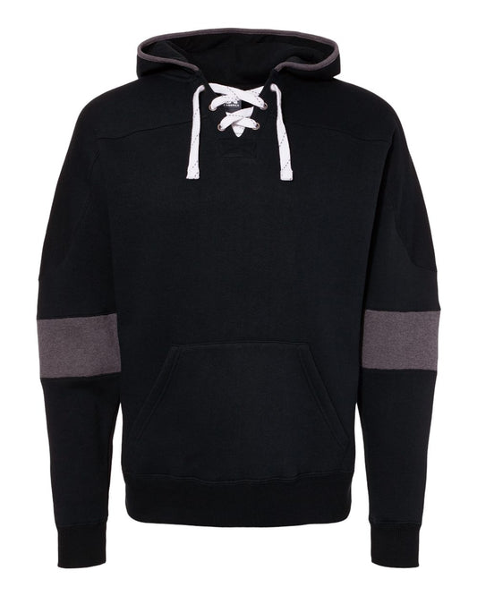 Men's Sport Lace Colorblocked Fleece Hooded Sweatshirt - 8832