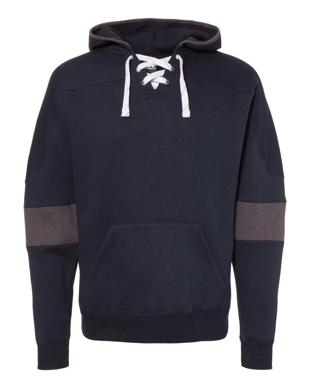 Men's Sport Lace Colorblocked Fleece Hooded Sweatshirt - 8832