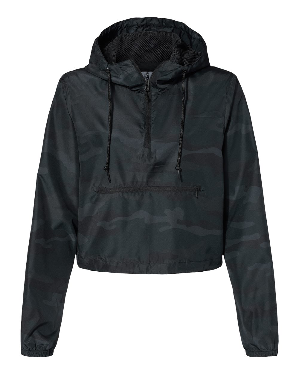 Women's Lightweight Quarter-Zip Pullover Crop Windbreaker - EXP64CRP