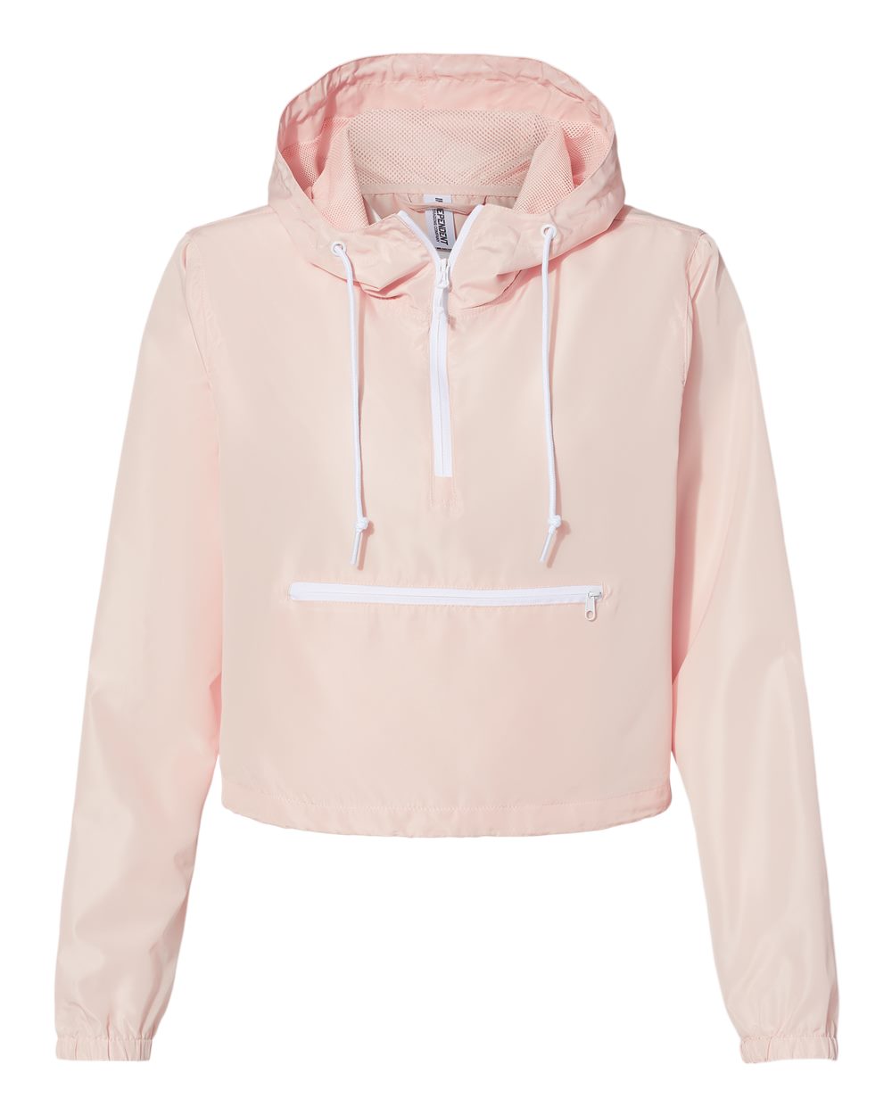 Women's Lightweight Quarter-Zip Pullover Crop Windbreaker - EXP64CRP