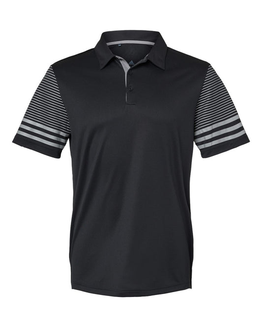 Men's Striped Sleeve Polo - A490