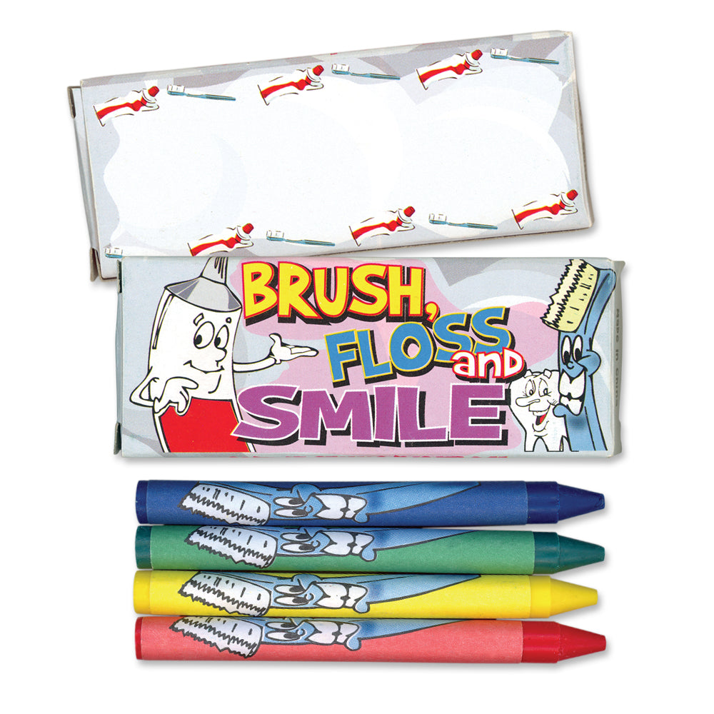 4 Pack Dental Theme Crayons