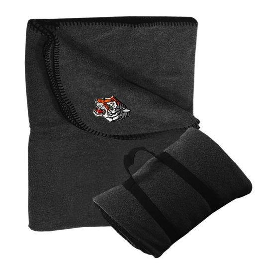 Black Polar Fleece Blanket