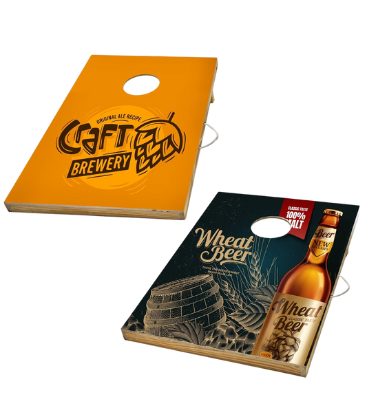 Black / White Tailgate Cornhole Set