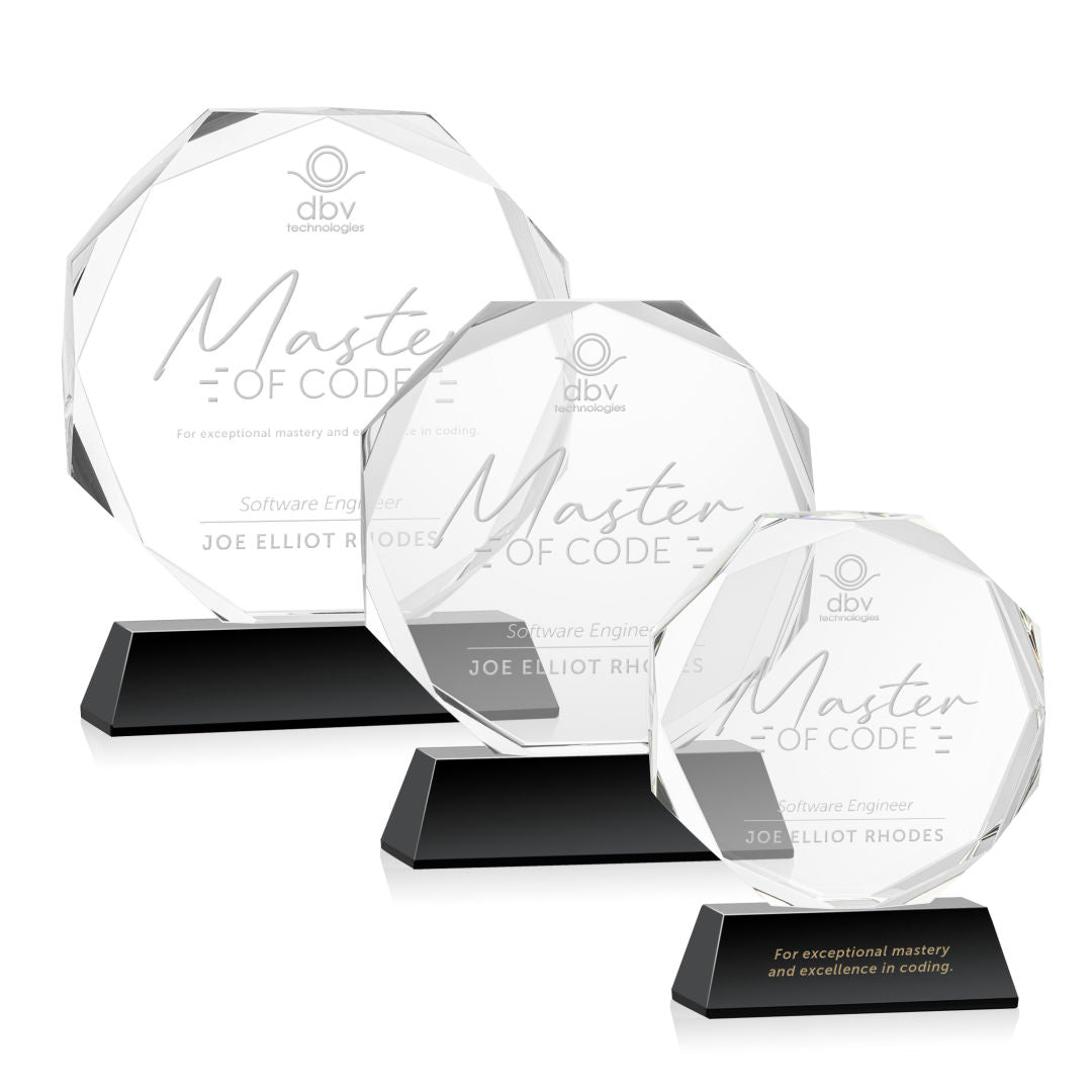 Acadian Award on Newhaven Base - Black