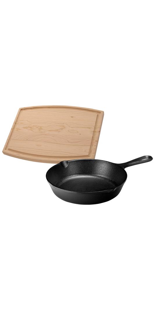 Lodge® 8" Skillet/12" Arch Cutting Board Gift Set
