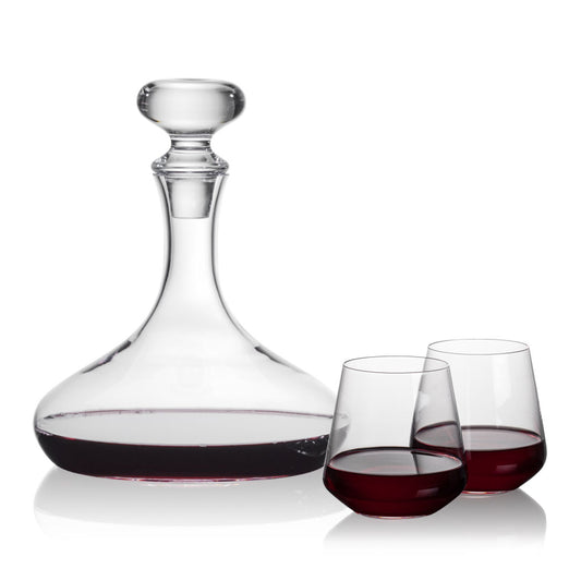 Stratford Decanter & Cannes Stemless Wine