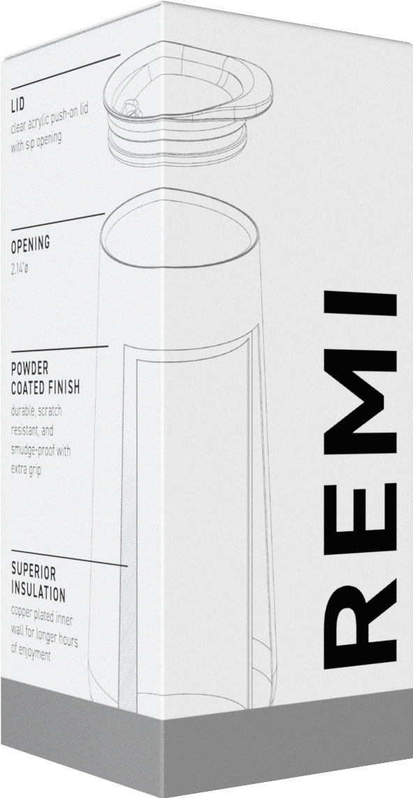 matte black 9 oz remi - powder