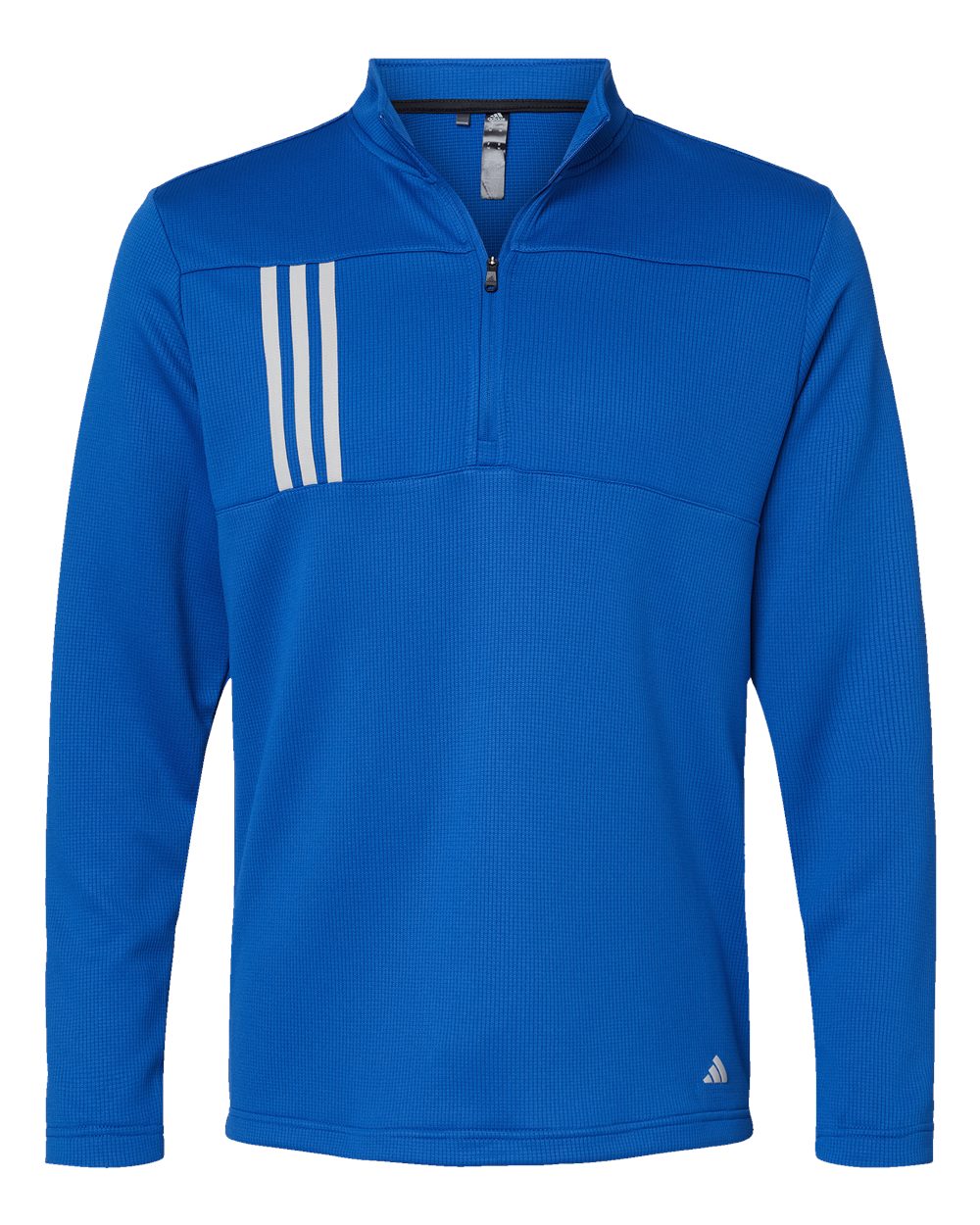 Men's 3-Stripes Double-Knit Quarter-Zip Pullover - A482