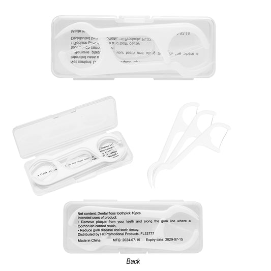 10 Pc. Dental Flosser Pick Kit