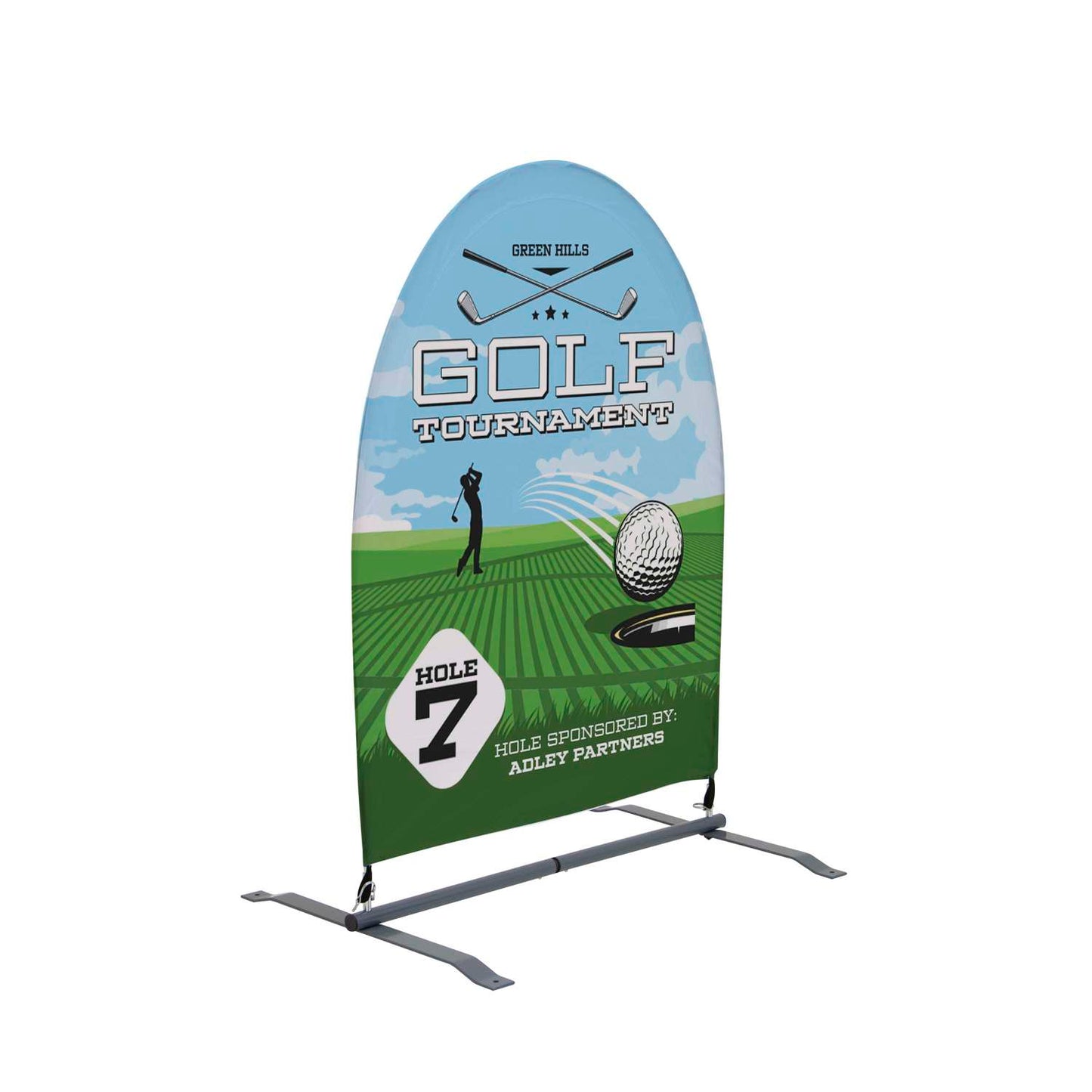 3'W x 5'H Sunrise Multisurface Sign Single-Sided Kit